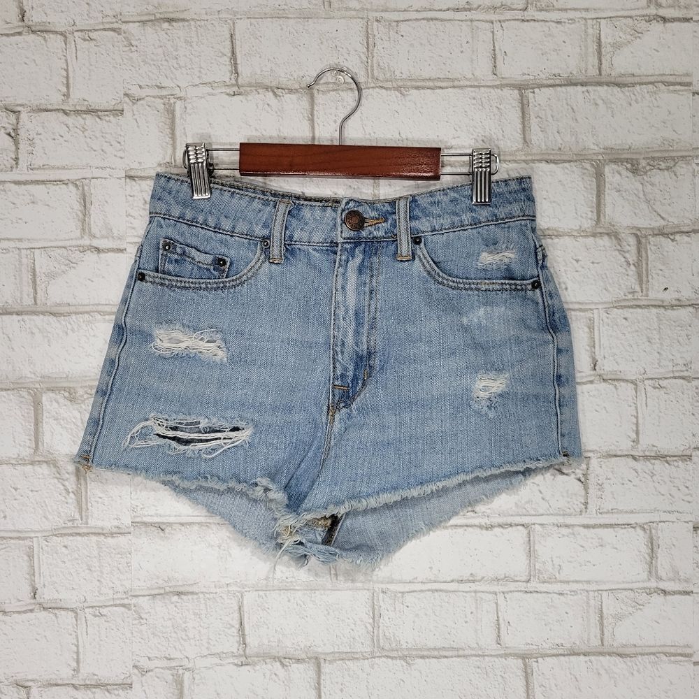 BDG high‎ rise dree cheeky jean shorts